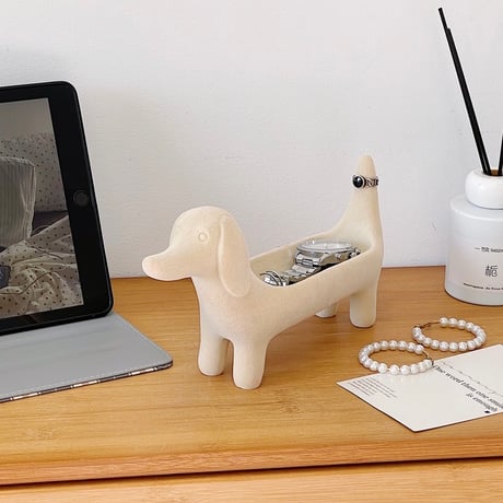 #ダックスフンド モチーフ アクセサリー トレイ 全3色 犬