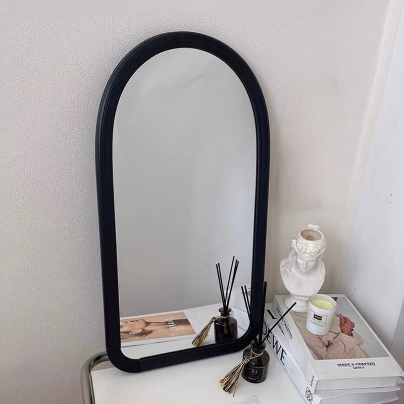 アーチ フレーム 縦長 壁掛け ミラー 全2色 鏡 卓上 | 70PARK