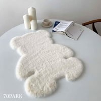 【即納】#クマさん フェイクファー ラグ マット  全2色