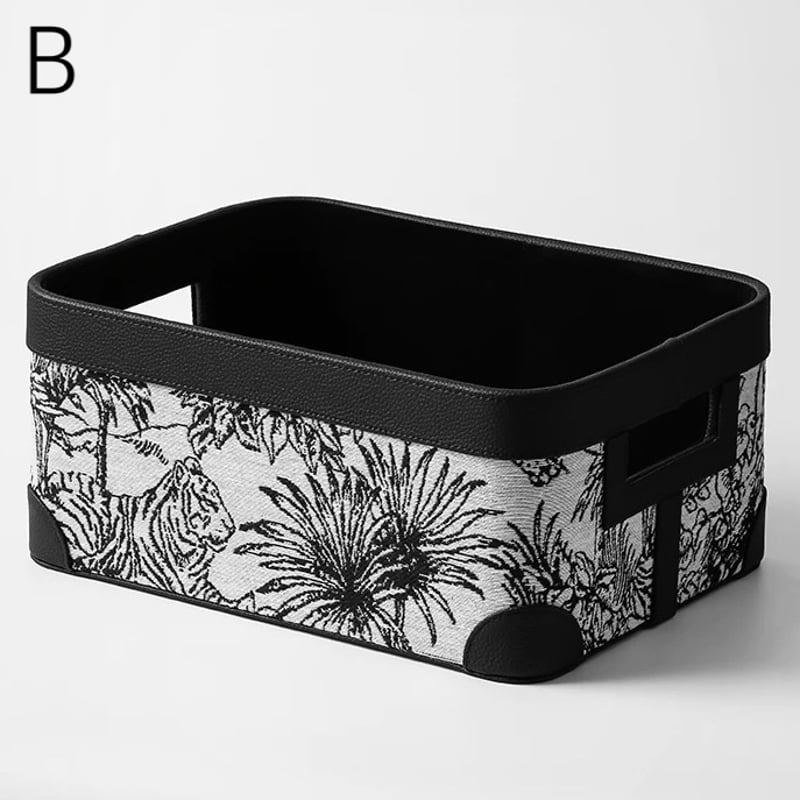 2☆かごバッグ モノトーンバスケット ホワイト×ブラック 白黒