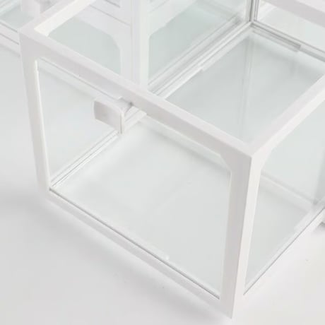 #3点セット クリア ホワイト コスメ 収納 ボックス