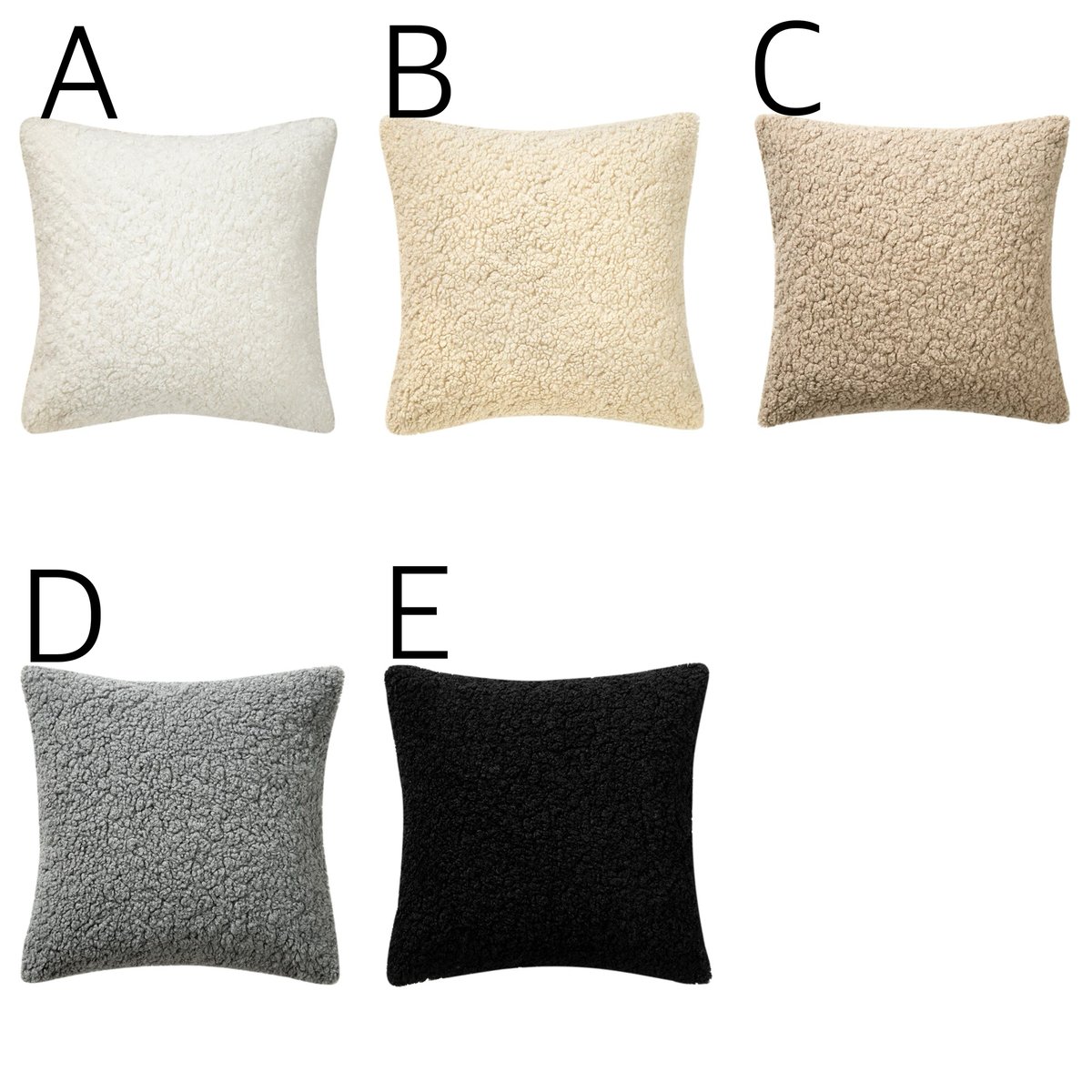 即発】#ボア シンプル クッションカバー 全5色 45×45 | 70PARK