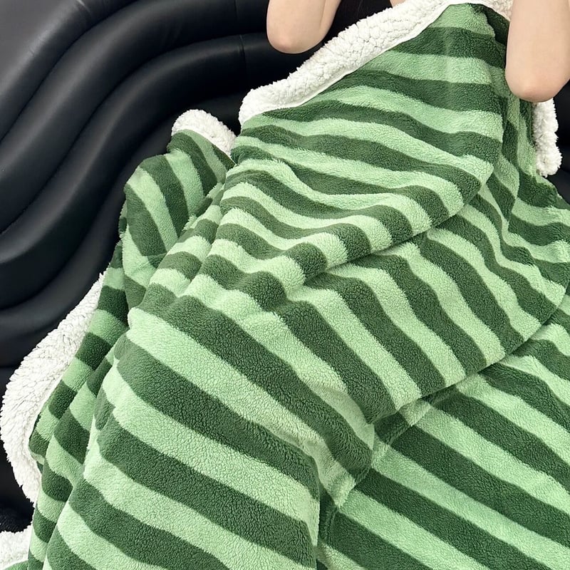 カラー ストライプ柄 ブランケット 全4色 100×150 毛布 | 70PARK