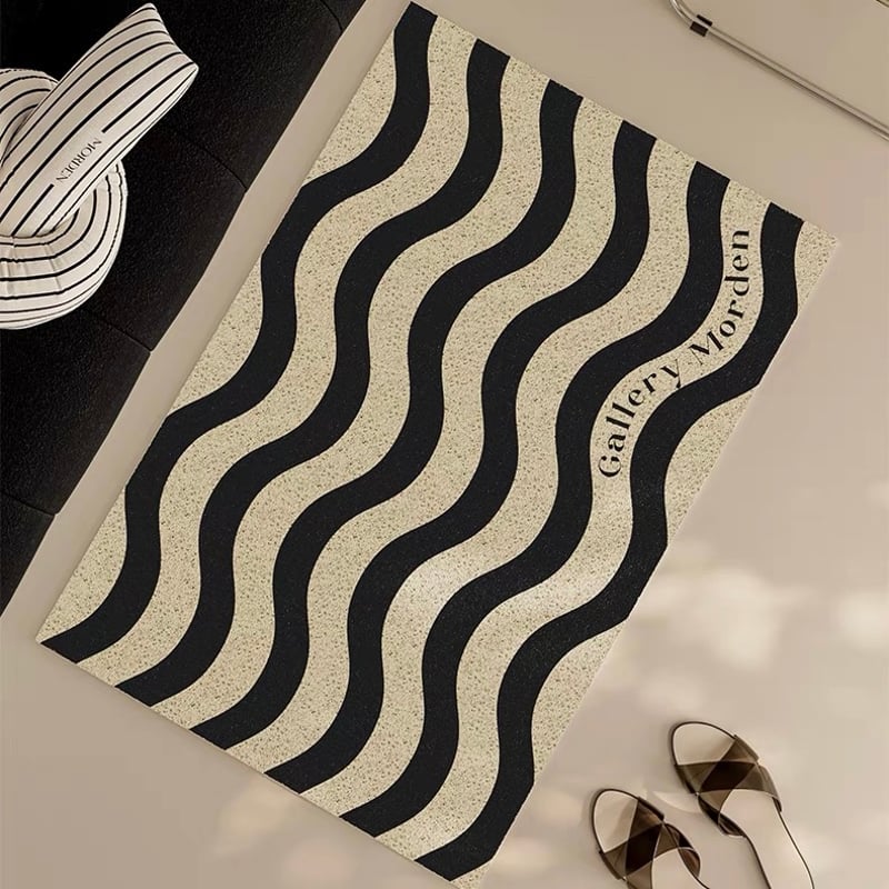 ストライプ柄 玄関 マット 全2色 50×80 泥落としマット | 70PARK