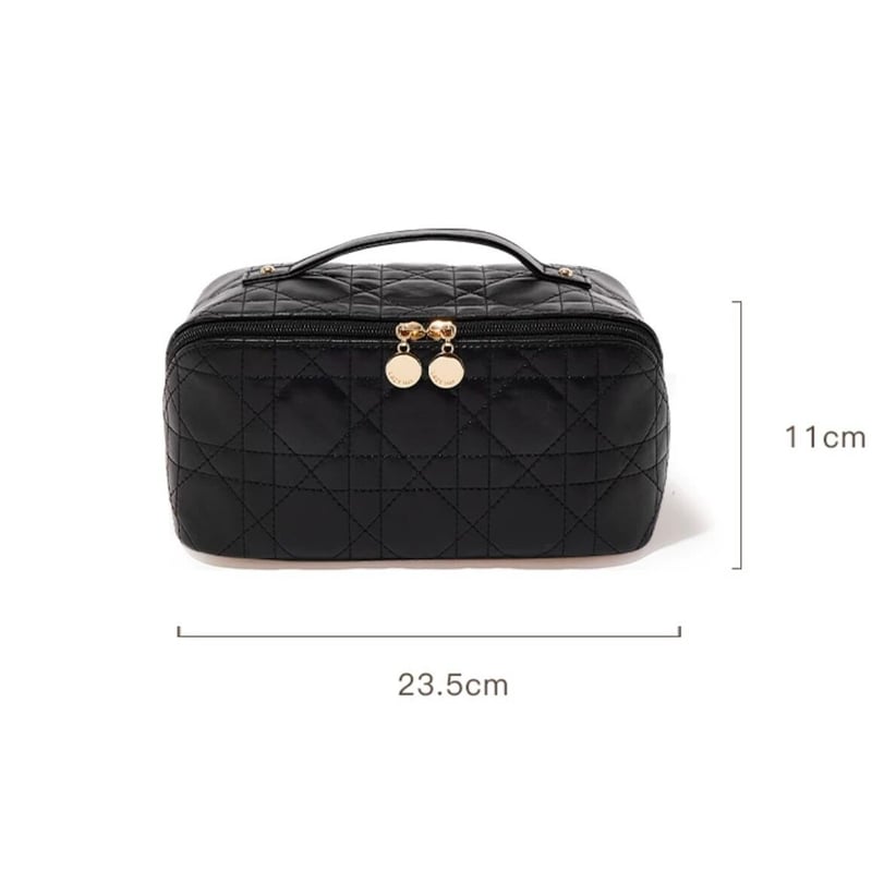 キルティング 大容量 コスメ 収納 ポーチ 全2色 旅行ポーチ | 70PARK