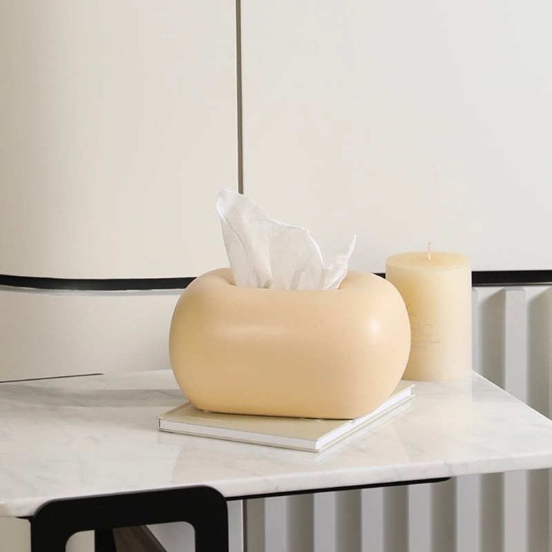 セラミック ぽってり シンプル ティッシュケース 全4色 | 70PARK