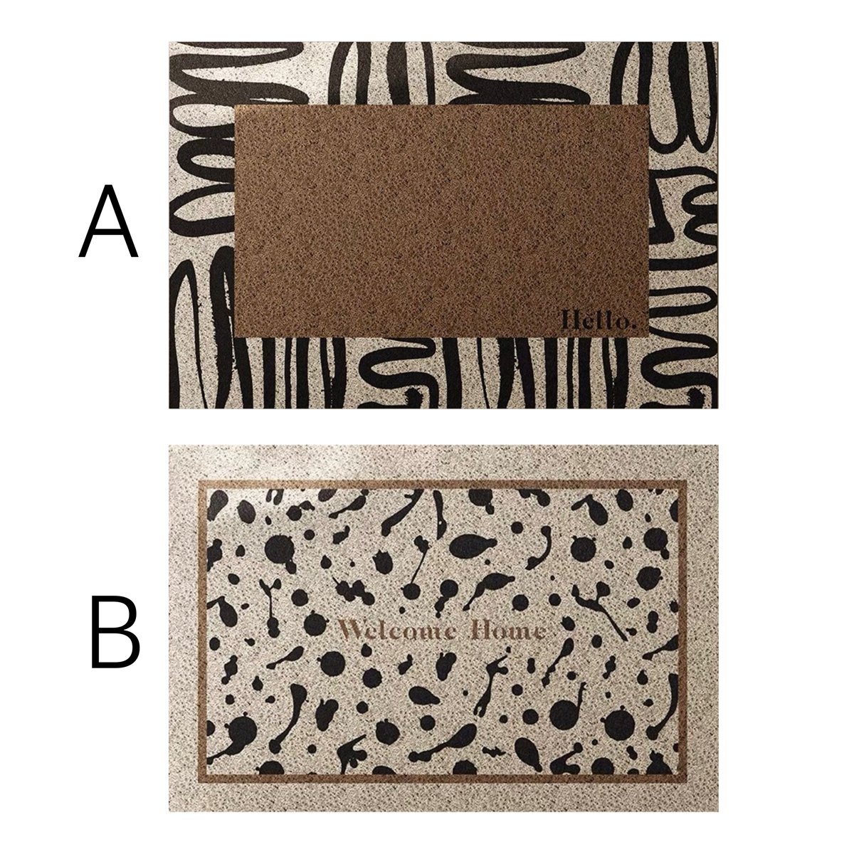 y＆n♡mama＊モダン木目背景・ウェーブ付きアクリル表札＊UV