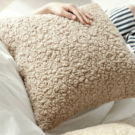 【即発】#ボア シンプル クッションカバー 全5色 45×45
