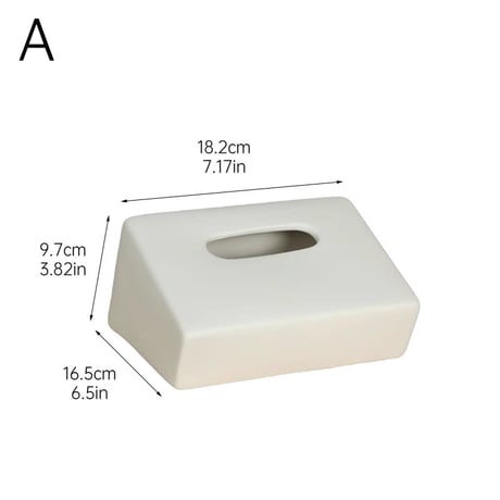 【即納】#セラミック ななめ シンプル ティッシュケース 全4色