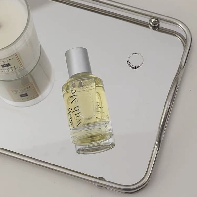 ステンレス フレーム ミラー トレイ シルバー 小物置き | 70PARK