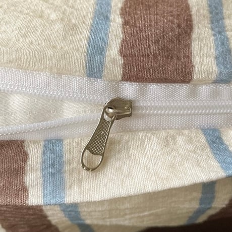 #ブラウン ミックス ワイド ストライプ柄 布団カバーセット 全2サイズ ベッドカバー