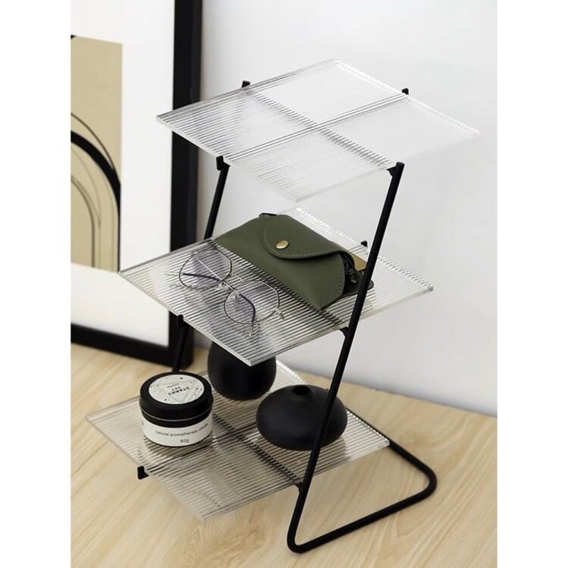 broccoli アクリル製3段ディスプレイラック broccoli アクリル製3段ディスプレイラック broccoli アクリル製