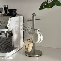 #ステンレス シルバー カップ スタンド ラック 収納 マグカップツリー