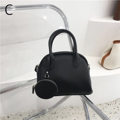 【即納】#コインケース付 ミニ ボストン バッグ 全3色 ショルダー