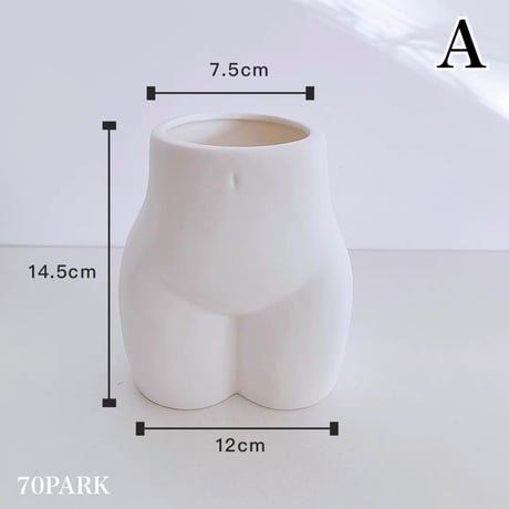 #ヒップ型 ボディアート フラワーベース 全2タイプ 花瓶