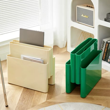 #4ポケット マガジンラック 全4色 収納 ブックスタンド