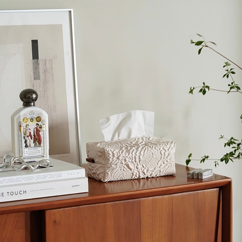 エンボス加工 シンプル ソフト ティッシュケース 全2色 | 70PARK