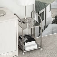 【即納】#モジュール ステンレス 2段 ラック サイドテーブル