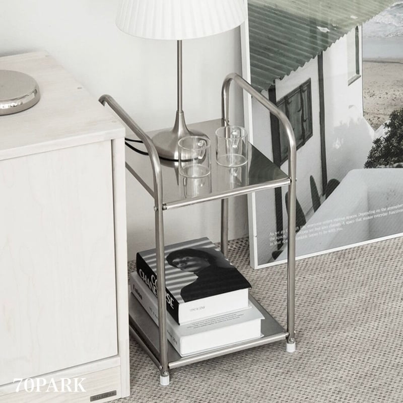 モジュール ステンレス 2段 ラック サイドテーブル | 70PARK