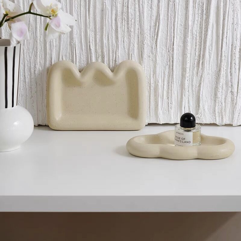 雲型 クラウン型 セラミック アクセサリー トレイ 全2タイプ | 70PARK