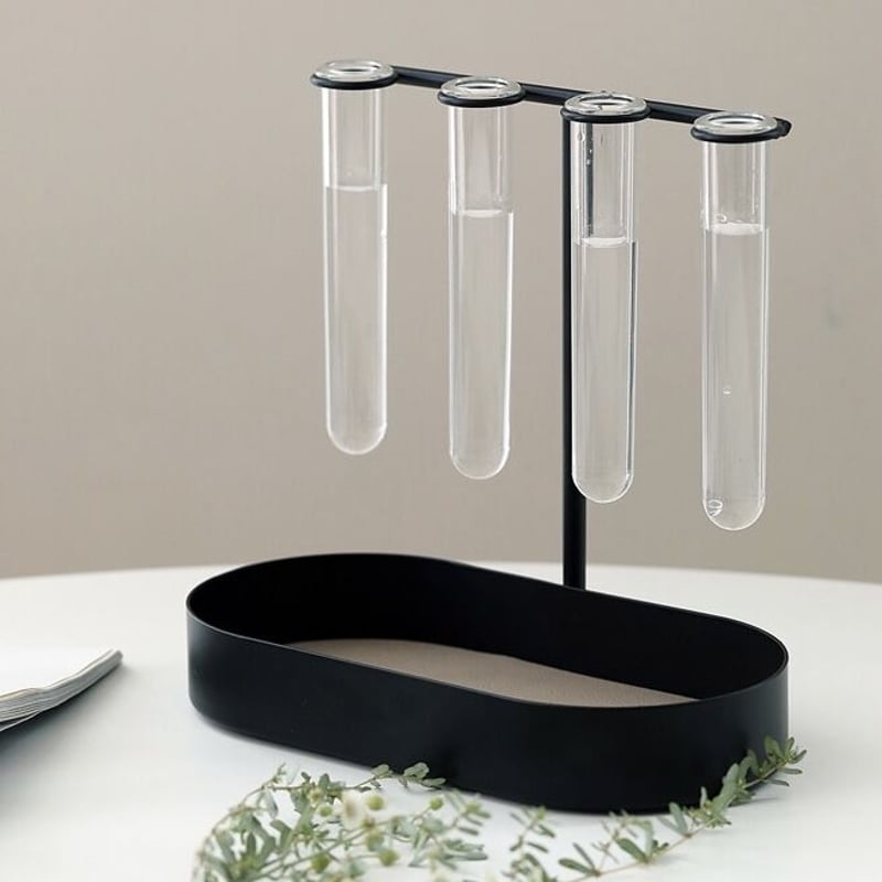 一輪挿し 試験管付き 収納 トレイ 全2色 小物入れ 花瓶 | 70PARK