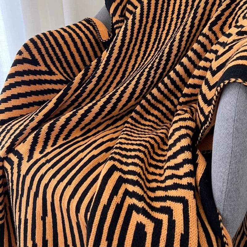 ビンテージ 幾何学柄ブランケット ビンテージ 幾何学柄ブランケット