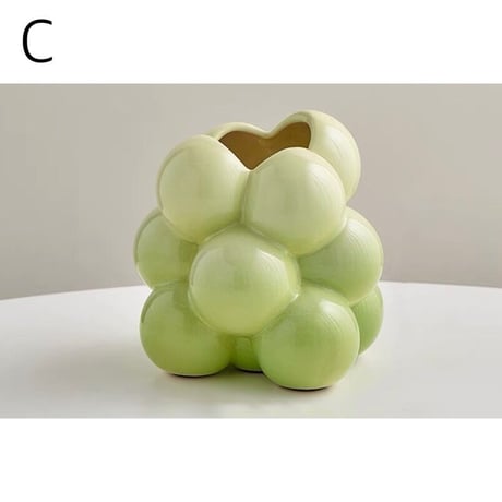 #グレープ ボンボン ブラシスタンド 全3色 花瓶 ポコポコ