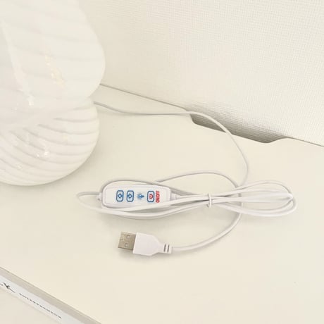 #ストライプ マッシュルーム ライト USB ランプ