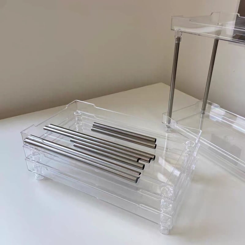 PRADA アクリル 2段収納ラック PRADA アクリル 2段収納ラック PRADA アクリル 2段収納ラック