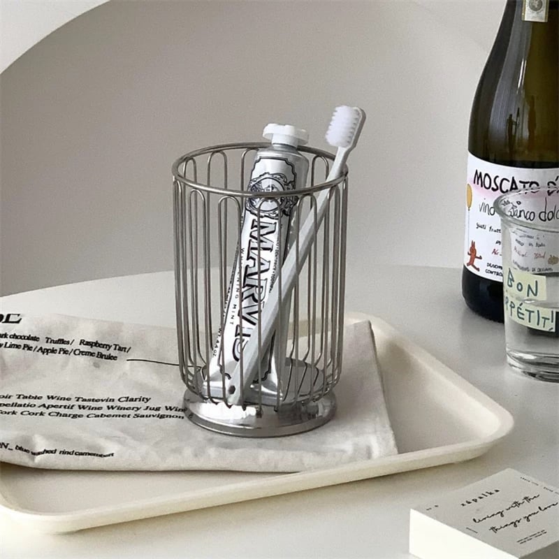 ステンレス シルバー ブラシスタンド ペン立て カトラリー | 70PARK