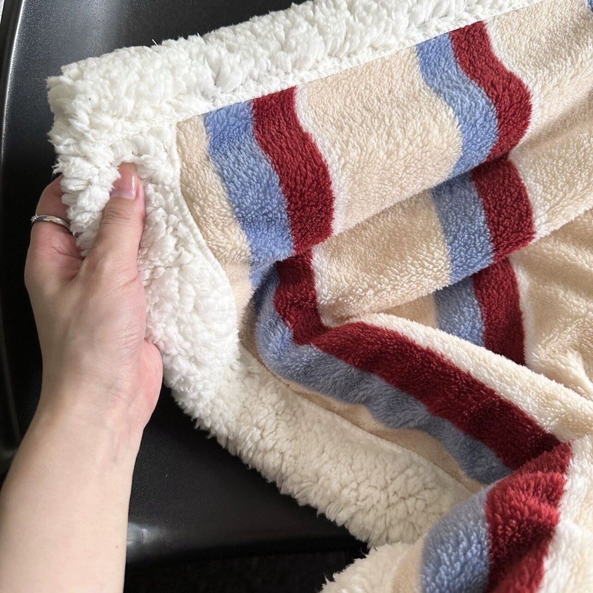 カラー ストライプ柄 ブランケット 全4色 100×150 毛布 | 70PARK