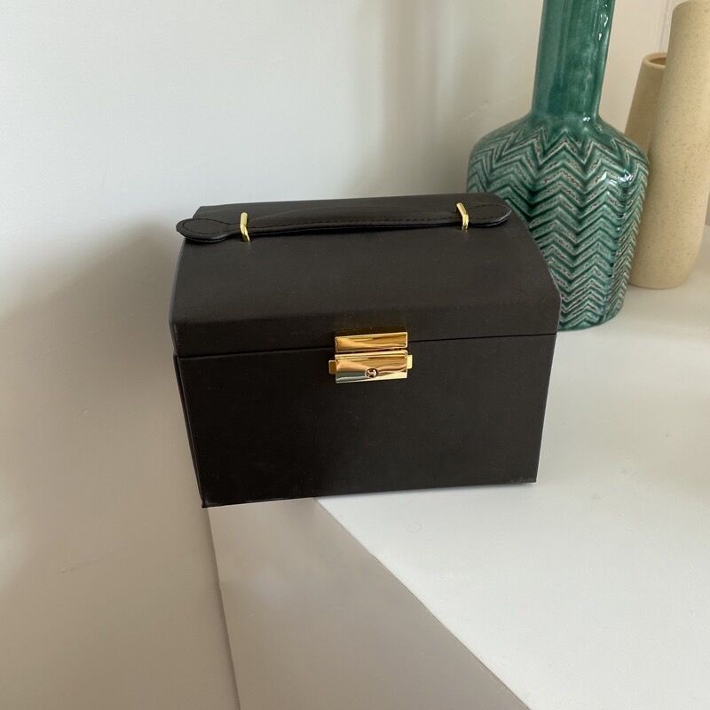 【希少】レトロ ヴィンテージ 9段ジュエリーボックス ミラー付き 希少】レトロ ヴィンテージ 9段ジュエリーボックス ミラー付き