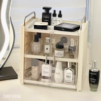 #大容量 収納 クリア クリーム コスメ ボックス 全2種 メイクボックス 引き出し