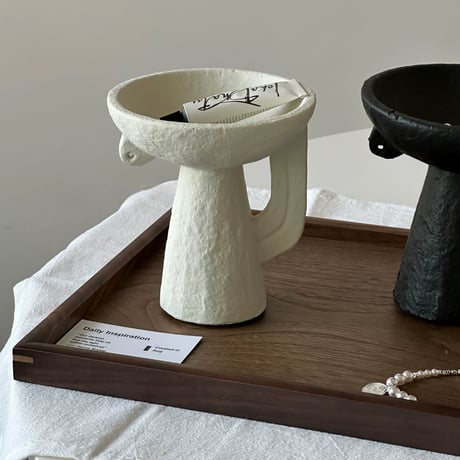 #セラミック カップ スタンド アクセサリー トレイ 全2色 アロマ 小物置き