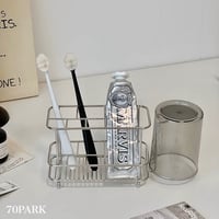 【即納】#ステンレス シルバー カップホルダー付き マルチ スタンド 収納