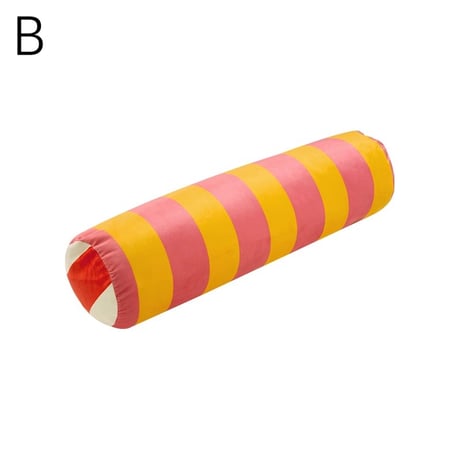 #マルチカラー ストライプ ロング クッション 全4色 60cm