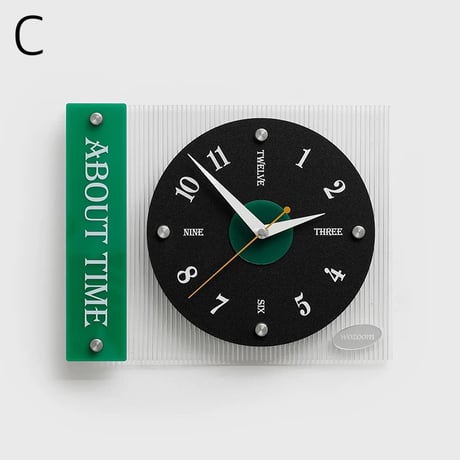 #レコード風 アート デザイン クロック 全3色 壁掛け時計