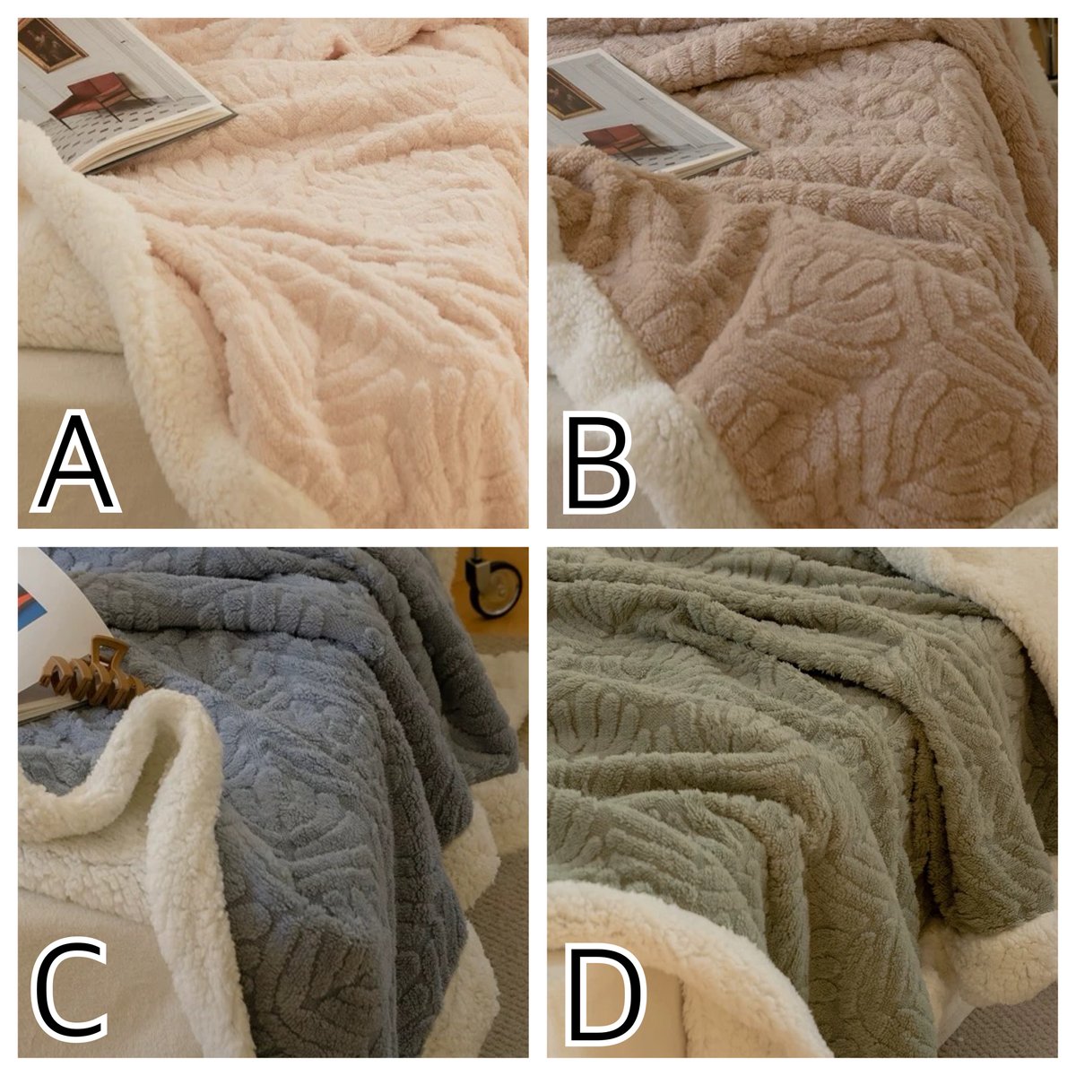 シングルサイズ ブランケット　150✕200 コーヒー色 リーフ柄 ブランケット シングル 全4色 150×200 毛布 冷房対策 | 70PARK