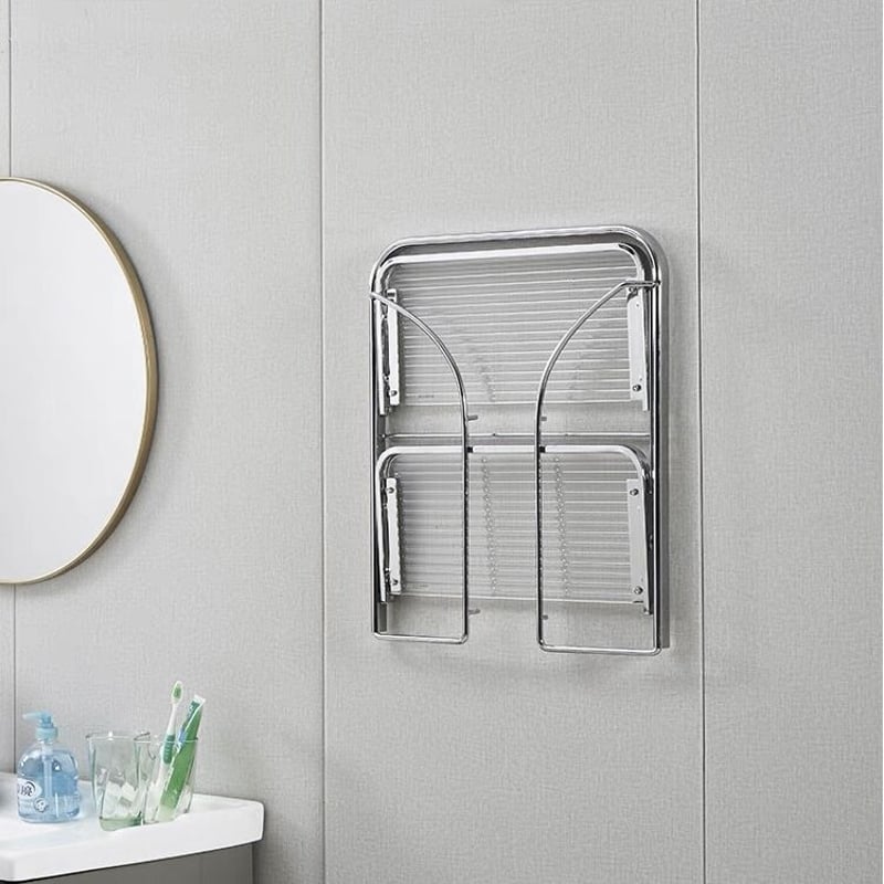 折り畳み式 ステンレス 2段 ラック サイドテーブル | 70PARK