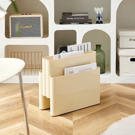 #4ポケット マガジンラック 全4色 収納 ブックスタンド