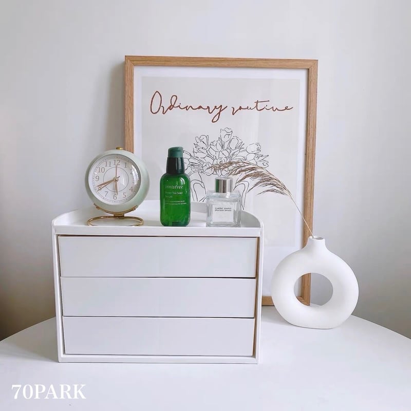 半円 360度 スライド コスメ ボックス 全2色 収納 | 70PARK