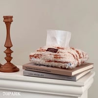 #ふわふわ ミックス ニット ティッシュケース 全2種 ティッシュカバー 吊り下げ