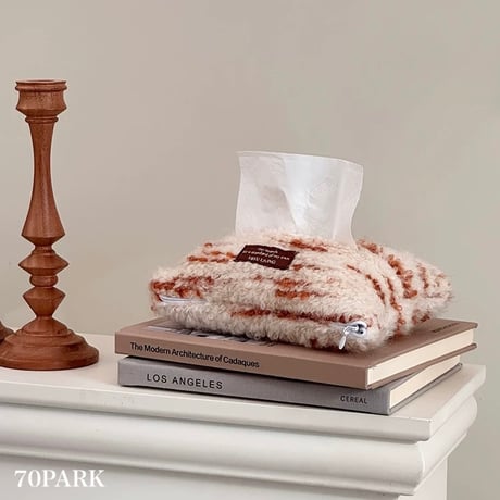 #ふわふわ ミックス ニット ティッシュケース 全2種 ティッシュカバー 吊り下げ