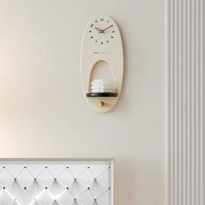 キャンドルホルダー付き 壁掛け時計 全2種 クロック 1台3役 | 70PARK