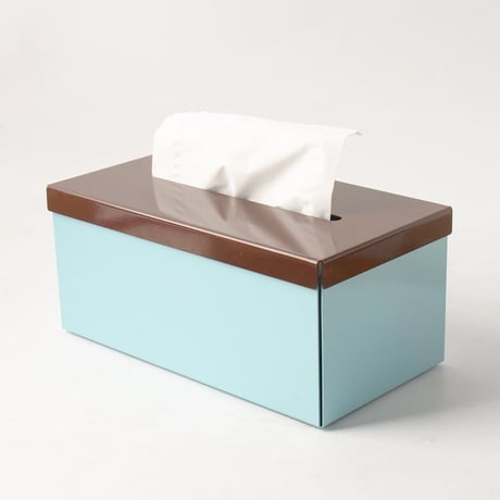 #カラフル アイアン ボックス ティッシュケース 全2色