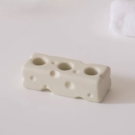 #チーズ モチーフ セラミック 歯ブラシスタンド 全5色