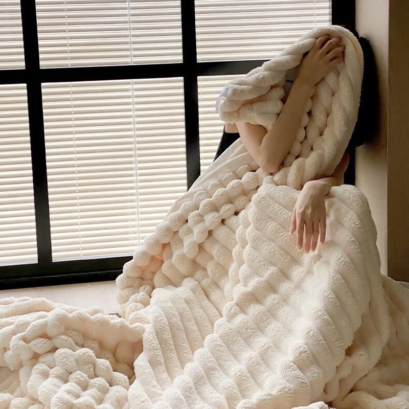 【ハンドメイド】ぽこぽこブランケット ハンドメイド】ぽこぽこブランケット