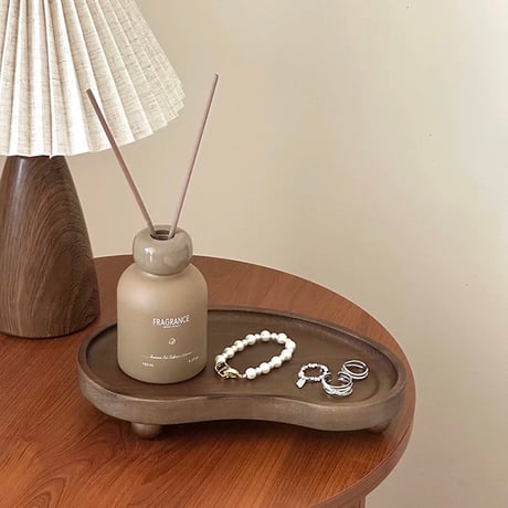 【即納】#アカシア ウッド 脚付き カーブ トレイ 小物入れ アクセサリートレイ ウエーブ