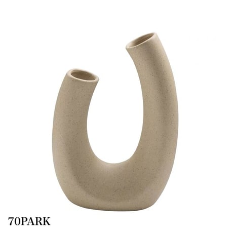 【即納】#ドーナツ & U字  シンプル フラワーベース 全4タイプ 花瓶