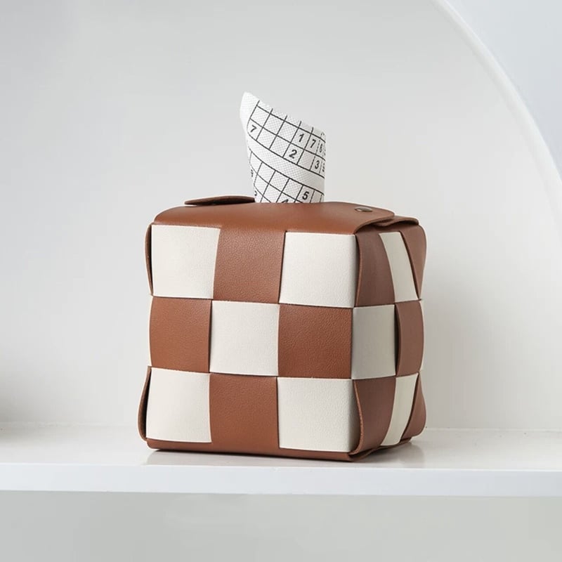 ダミエ柄 ティッシュボックス ダミエ柄 ティッシュボックス ルイヴィトン ダミエ風 ティッシュケース